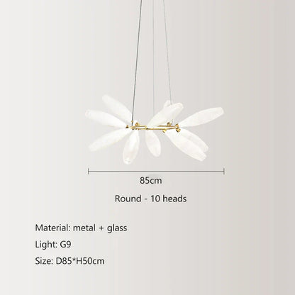 Decorbites™ Elegante Glas-LED-Hängeleuchte für Wohnzimmer, Esszimmer, Schlafzimmer, Bar – Nordisches minimalistisches Design