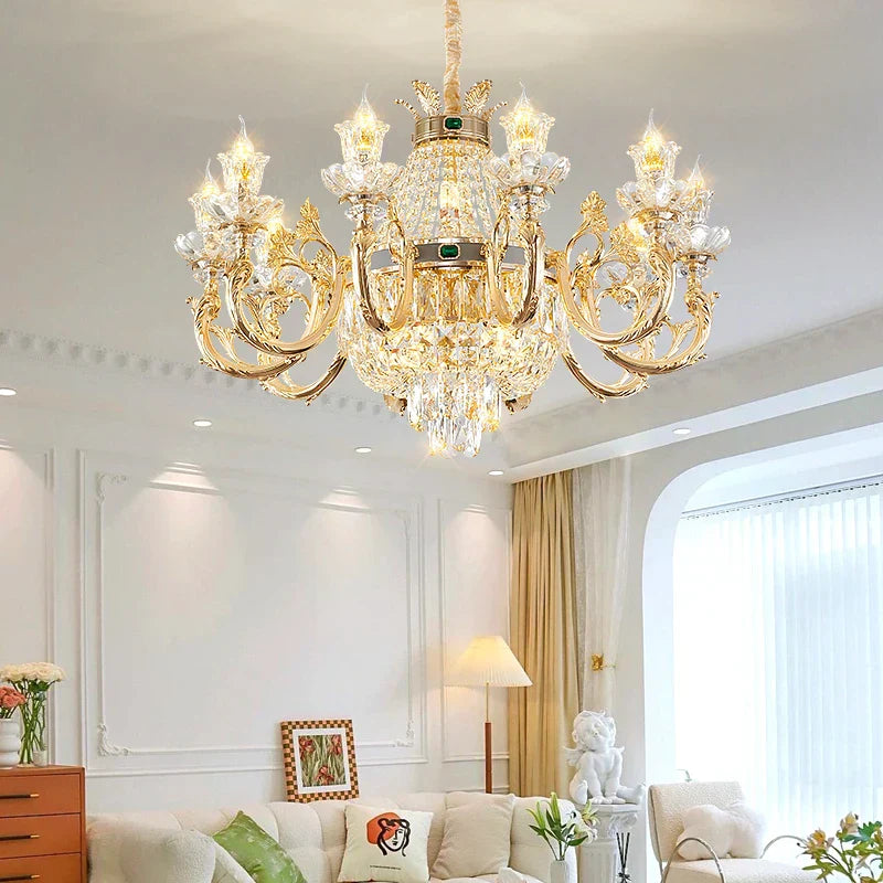 Decorbites™ Kristall-Esszimmer-Lüster – Elegante Zinklegierung Kerzenlampe