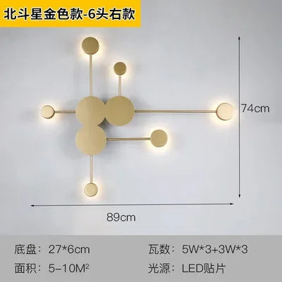 Decorbites™ Kreative Linie RGB LED Wandlampe für Wohnzimmer, Schlafzimmer, nordische Minimalismus