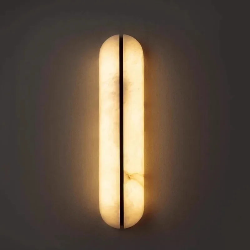 Decorbites™ Schwarzer Kupfermarmor LED Wandlampe für Innenräume im Wohnzimmer, Schlafzimmer, Hotel & Geschäft