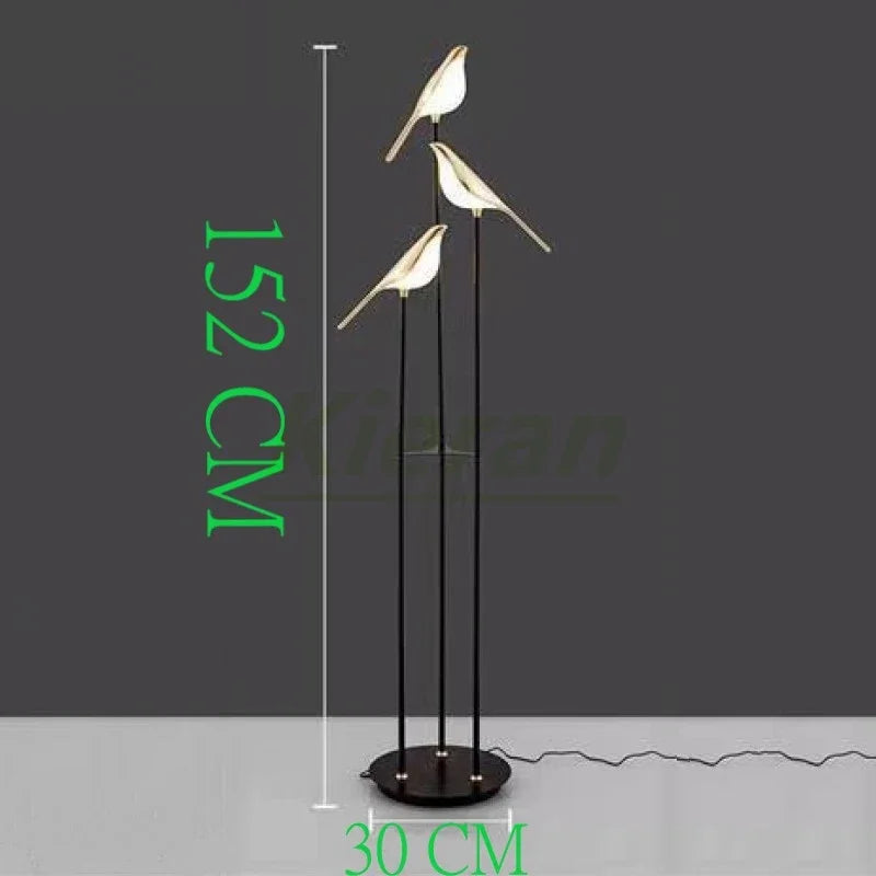 Decorbites™ Crow LED Stehlampen - Nordisch Minimalistisches Elster-Vogel-Tischlicht