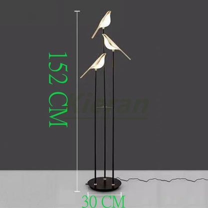 Decorbites™ Crow LED Stehlampen - Nordisch Minimalistisches Elster-Vogel-Tischlicht