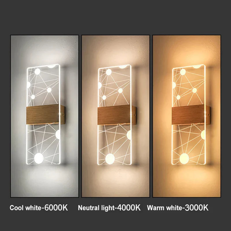 Decorbites™ Acryl-Touch-Sensor-LED-Wandleuchte, moderne Wandlampen, 6W Innenbeleuchtung für die Hausdekoration