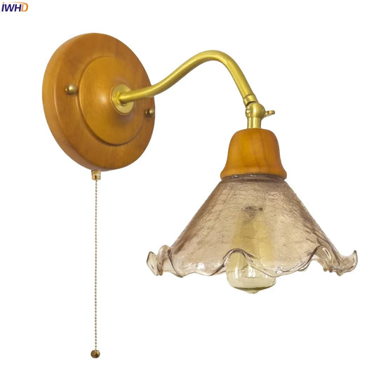 DecorBites™ Cracked Glass LED Wall Lights - Vintage Copper Finish