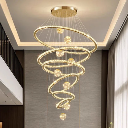 Decorbites™ Kristall-LED-Kronleuchter: Moderne Pendelleuchten für das Wohnzimmer, Glasglobus-Hängeleuchte