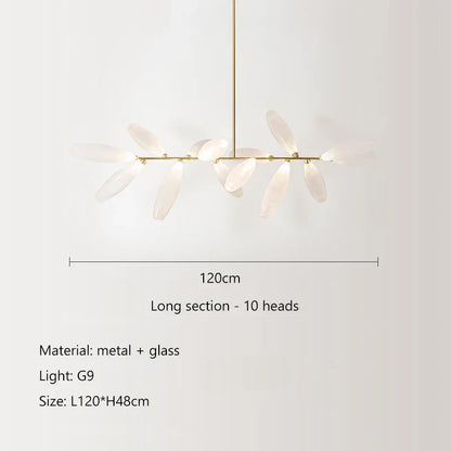 Decorbites™ Elegante Glas-LED-Hängeleuchte für Wohnzimmer, Esszimmer, Schlafzimmer, Bar – Nordisches minimalistisches Design