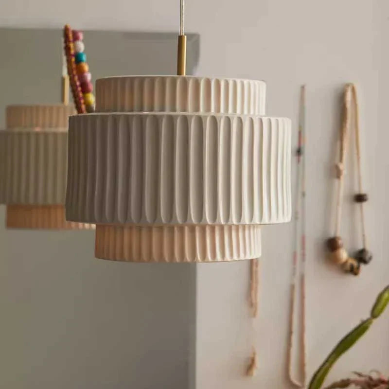 Decorbites™ Sahne Wind LED Kronleuchter: Nordischer minimalistischer Wabi-Sabi-Stil für Esszimmer, Schlafzimmer und Bar