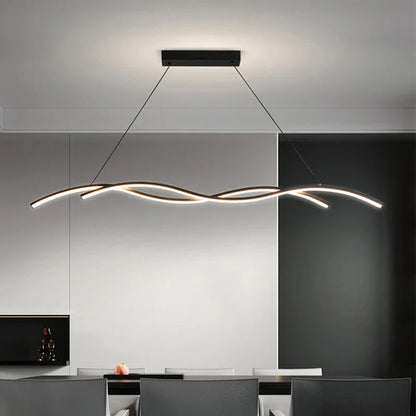 Modern Minimalist White Aluminum LED Pendant Light