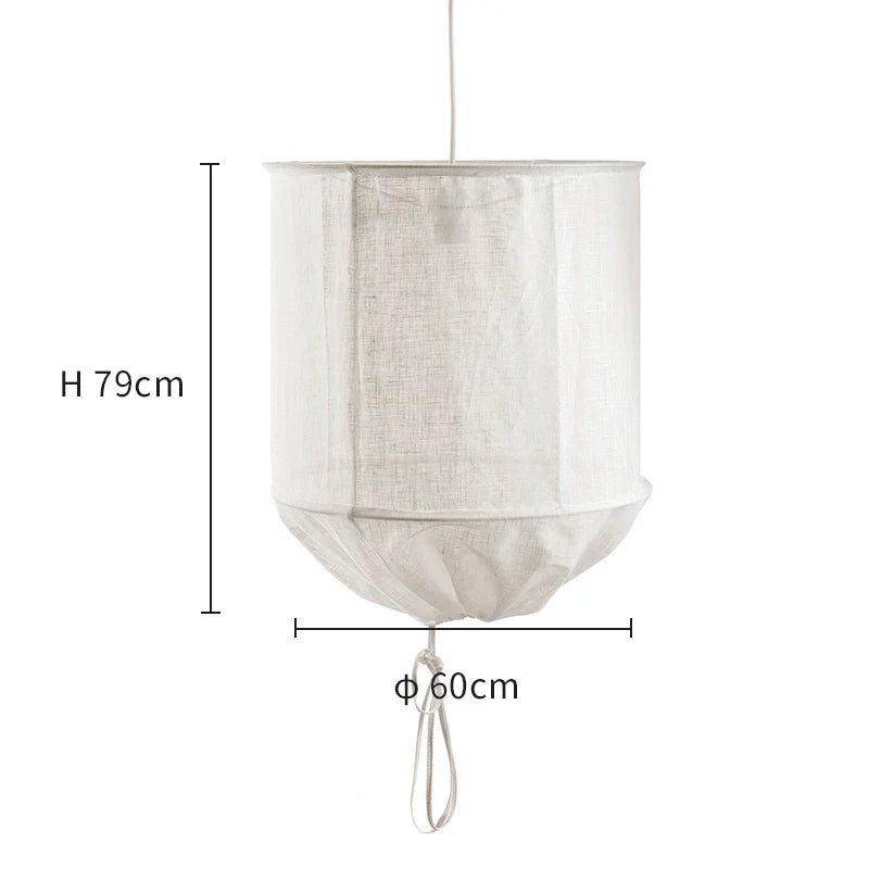 Decorbites™ Leinenstoff-Hängeleuchte: Elegante Boho-Stoff-Leuchter für Zuhause, Restaurant, Hotel
