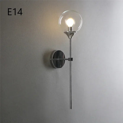 Decorbites™ Glasball-Wandlampen: Moderne nordische goldene Chrom-Beleuchtungskörper für Wohnzimmer, Küche