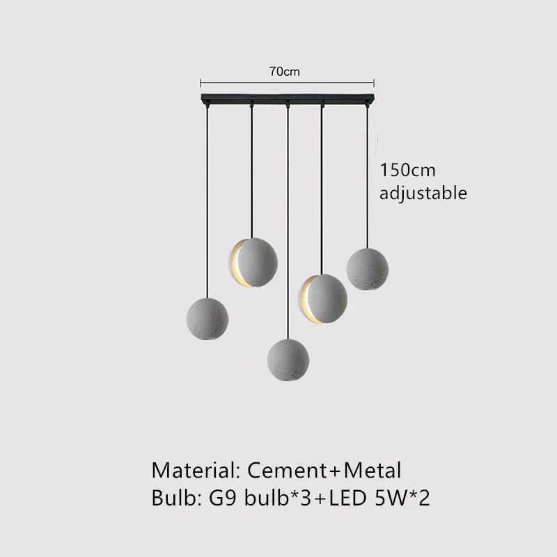Decorbites™ Industrielle Vintage-Zement-Pendant-Lampe für Zuhause, Esszimmer, Küche