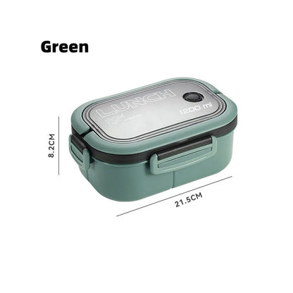 Decorbites™ Kinder 2-Lagiges Bento-Mittagessen-Box, Mikrowellentauglicher Lebensmittelbehälter für Schule & Outdoor-Aktivitäten