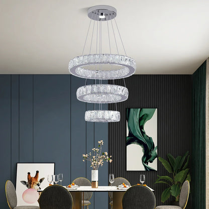 Decorbites™ Crystal-LED-Kronleuchter: Moderne Hängelampe für luxuriöse Einrichtung des Wohnraums