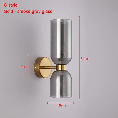 Decorbites™ Glasball-LED-Wandleuchten – Nordisch moderne Wandlampen für Schlafzimmer, Badezimmer, Treppenhäuser