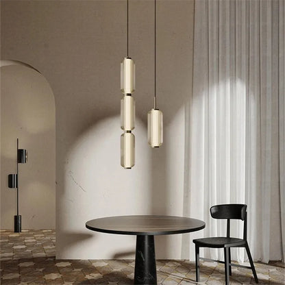 Decorbites™ Glas-Treppenhaus-Pendantleuchte: Amerikanisch-retro-minimalistisches Restaurant-Foyer-Kunstleuchte