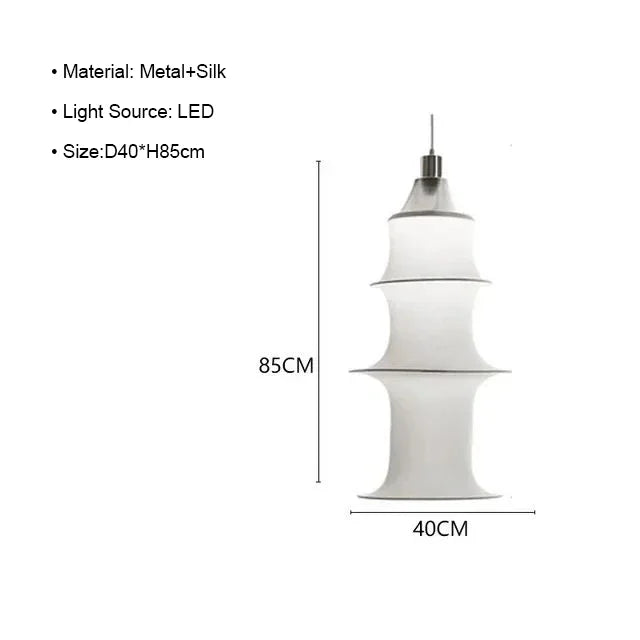 Decorbites™ Sahne-Seide Japanische LED-Stehlampe für modernes Wohnzimmer-Dekor