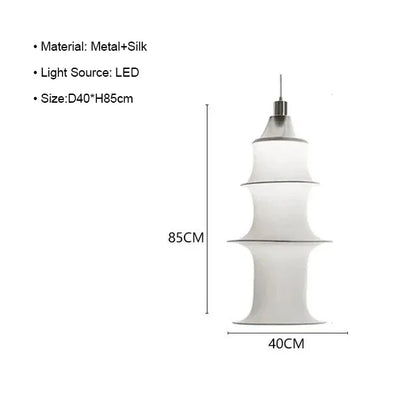 Decorbites™ Sahne-Seide Japanische LED-Stehlampe für modernes Wohnzimmer-Dekor