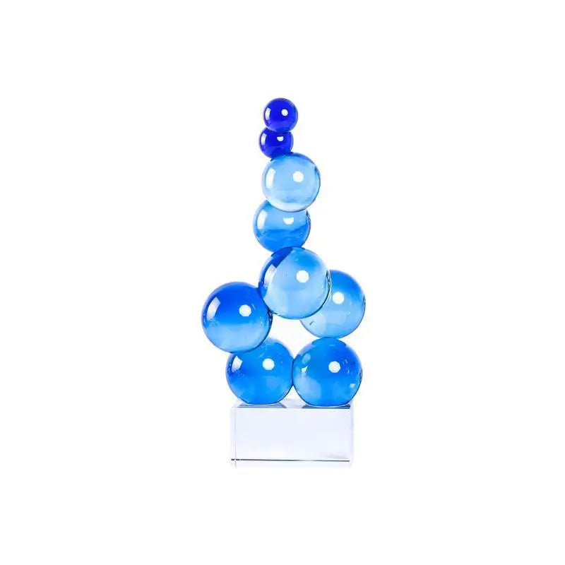 Decorbites™ Geometrische Kristallskulptur Silberkugel Wohnaccessoire Figur