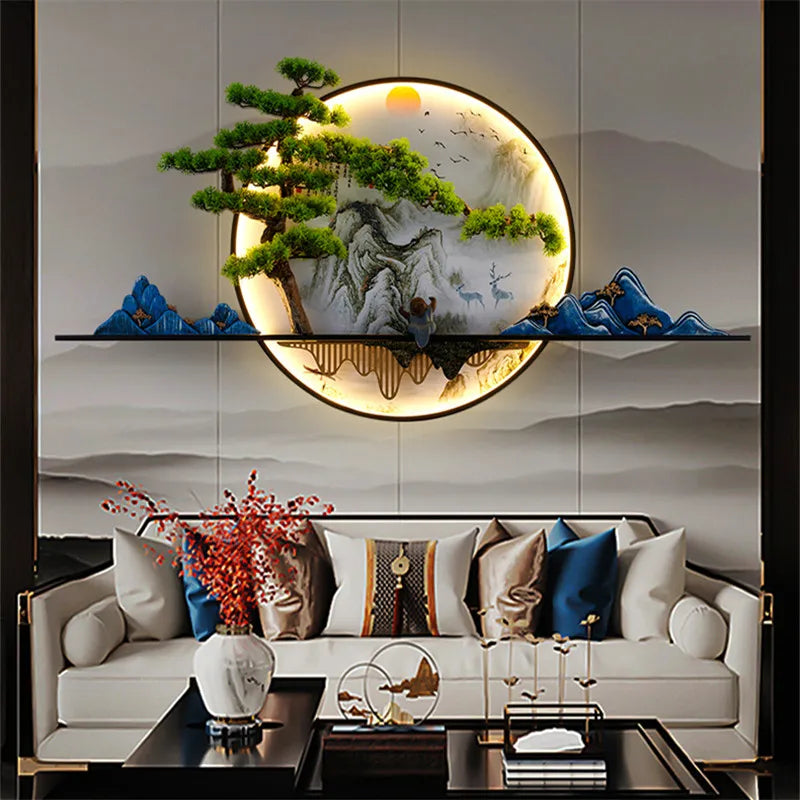 Gold Mural LED Sconce