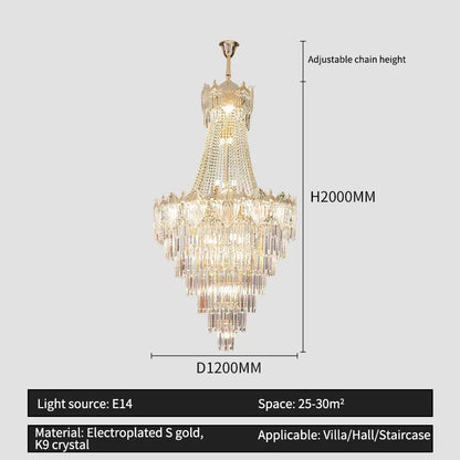 Decorbites™ Elegante Einfache Treppenhaus-Leuchter LED Wohnzimmer Villa Kreative Hotelbeleuchtung