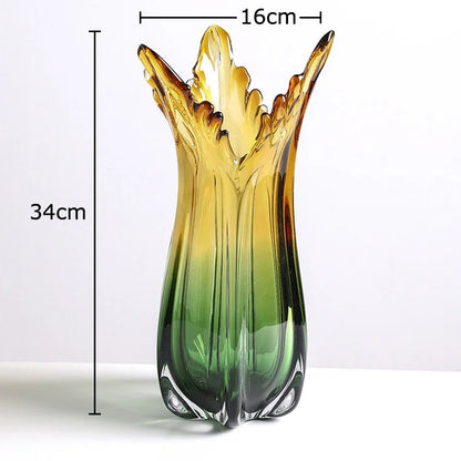 Decorbites™ Grünes Glasvasen-Hydroponik-Tischdekoration für künstliche Blumen