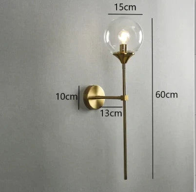 Gold Glass Mirror Light