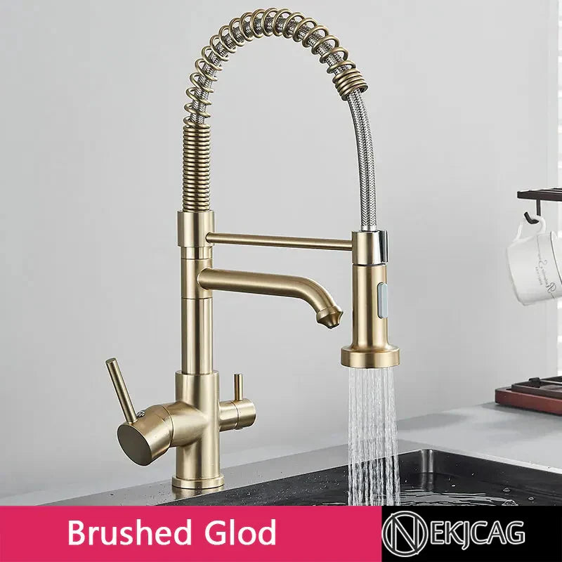 Decorbites™ Zweimodus-Wasserfilter-Küchenarmatur mit 360°-Drehung und Heiß-Kalt-Mischer