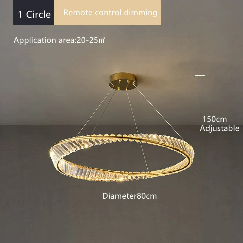 Decorbites™ Kristall-Deckenleuchter: Moderne Luxus-LED-Pendelleuchte für Küchen-, Wohnzimmer- und Flur-Dekoration