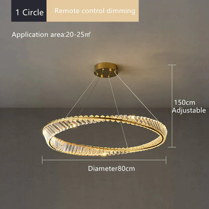 Decorbites™ Kristall-Deckenleuchter: Moderne Luxus-LED-Pendelleuchte für Küchen-, Wohnzimmer- und Flur-Dekoration