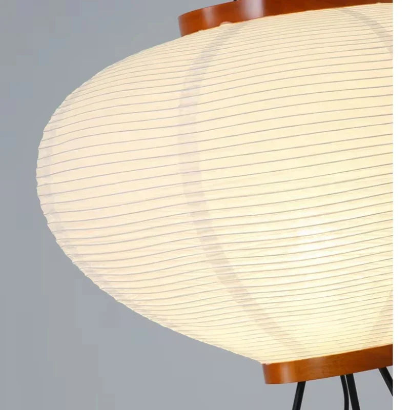 Rice Paper Floor Lamp Japanese Retro Design