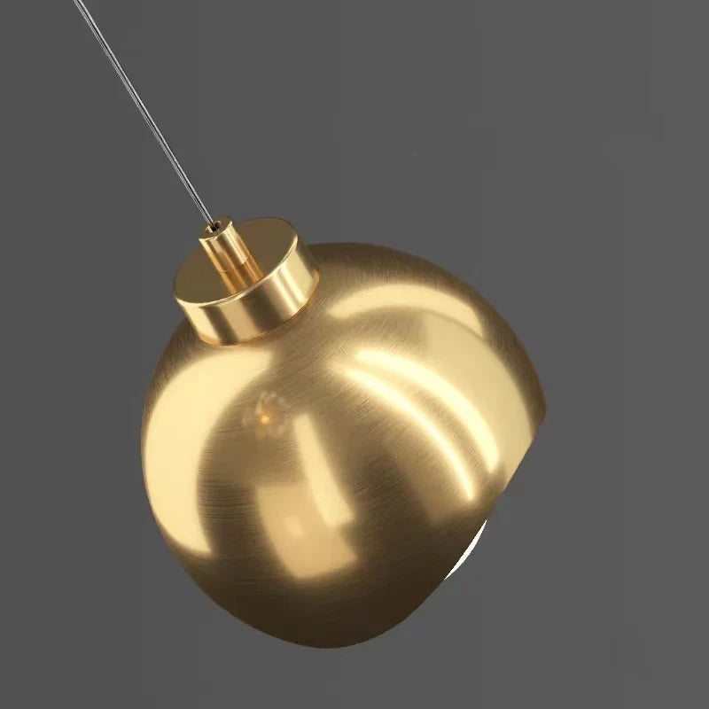 Modern Crystal Linear Pendant Light in Gold or Black