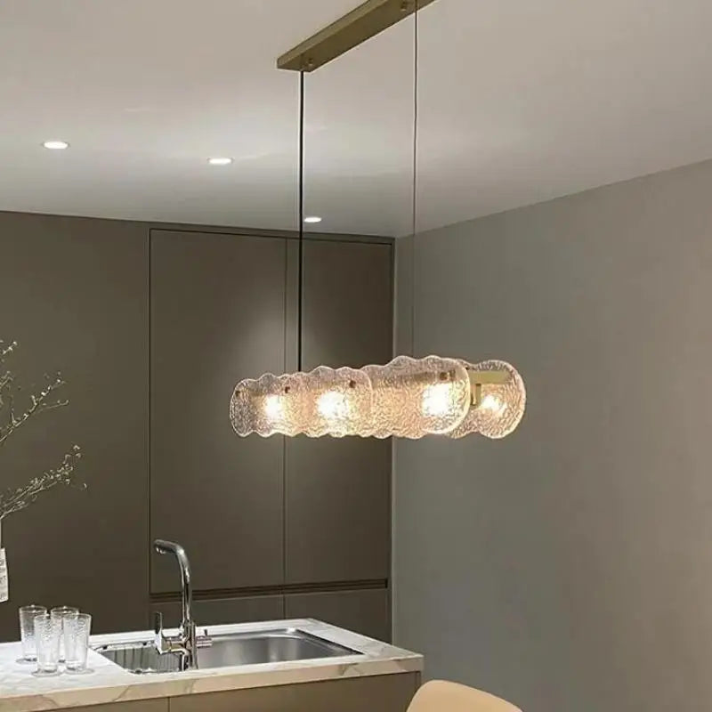 Decorbites™ Kunstglas-Esszimmertisch-Leuchter: Moderne Luxus-LED-Hängeleuchten