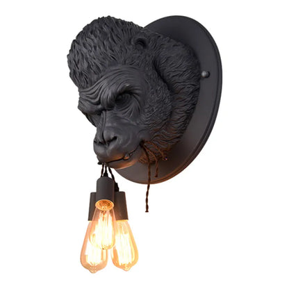 Decorbites™ Gorilla-Harz-Wandlampe: Modern-retro Tier-LED-Heimdekoration Nachttischbeleuchtung
