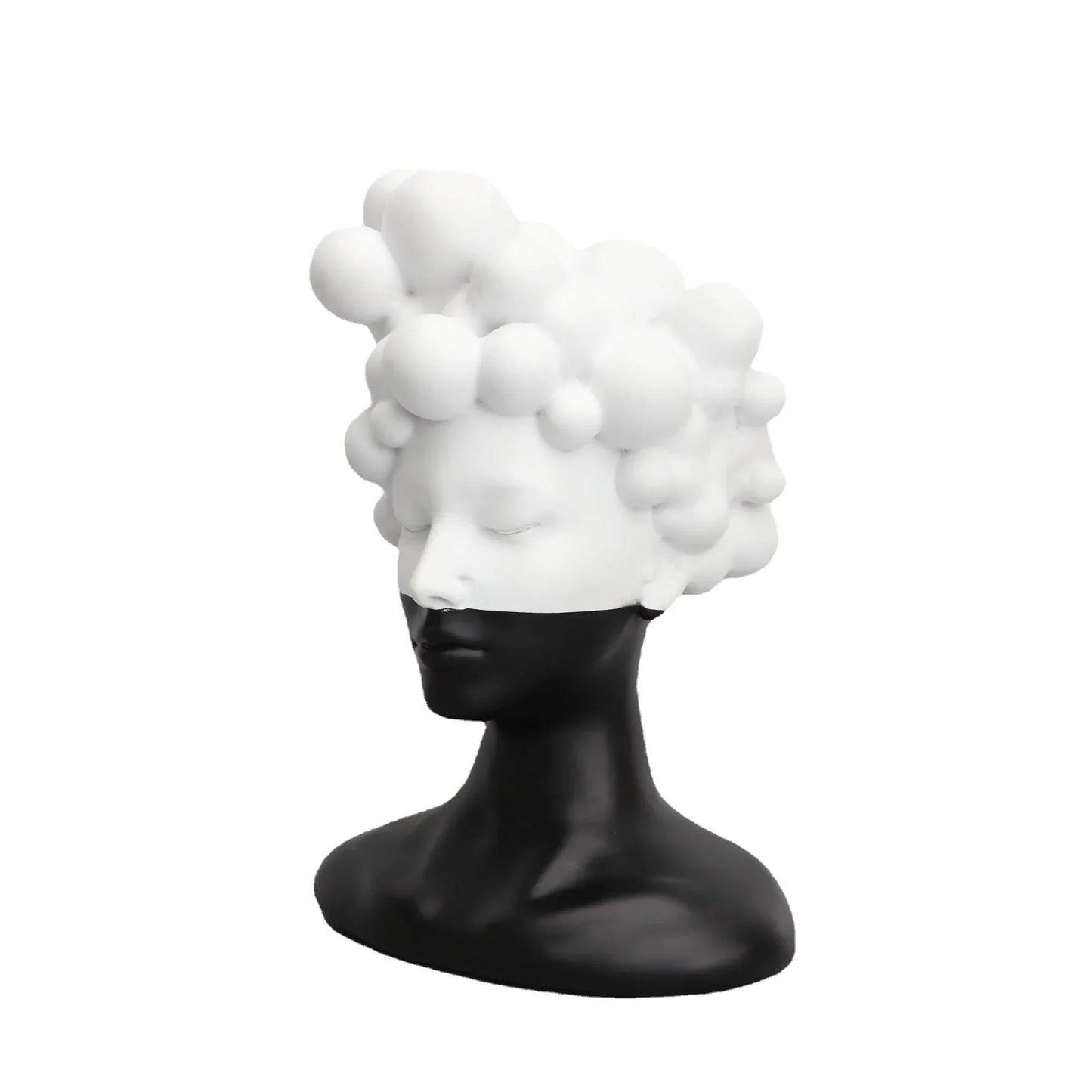 DecorBites™ Abstract Woman Figurine Resin Sculpture Home Decor Human Head Statue
