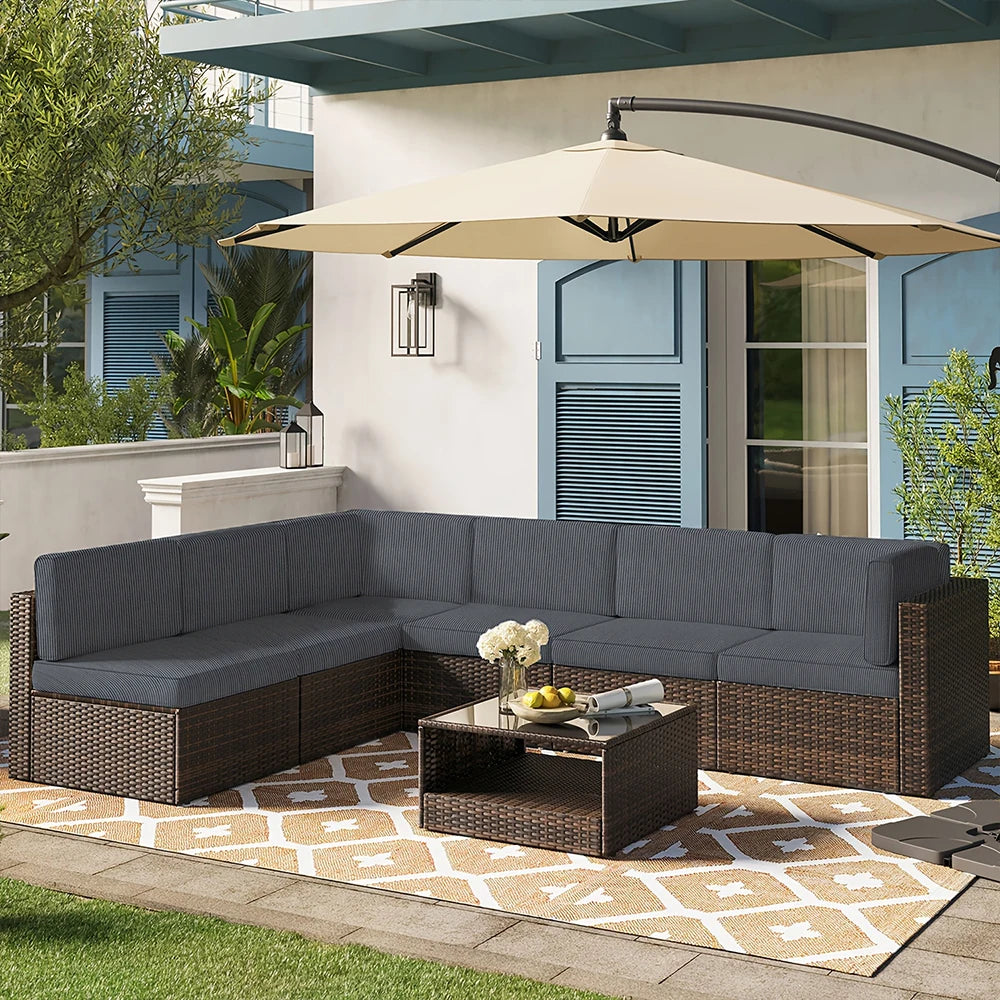 Striped Jacquard Patio Sofa Cover Elastic Luxury Fabric Sofa Seat Cushion Case Home Decor Thick Dustproof Outdoor Sofa Slipcover