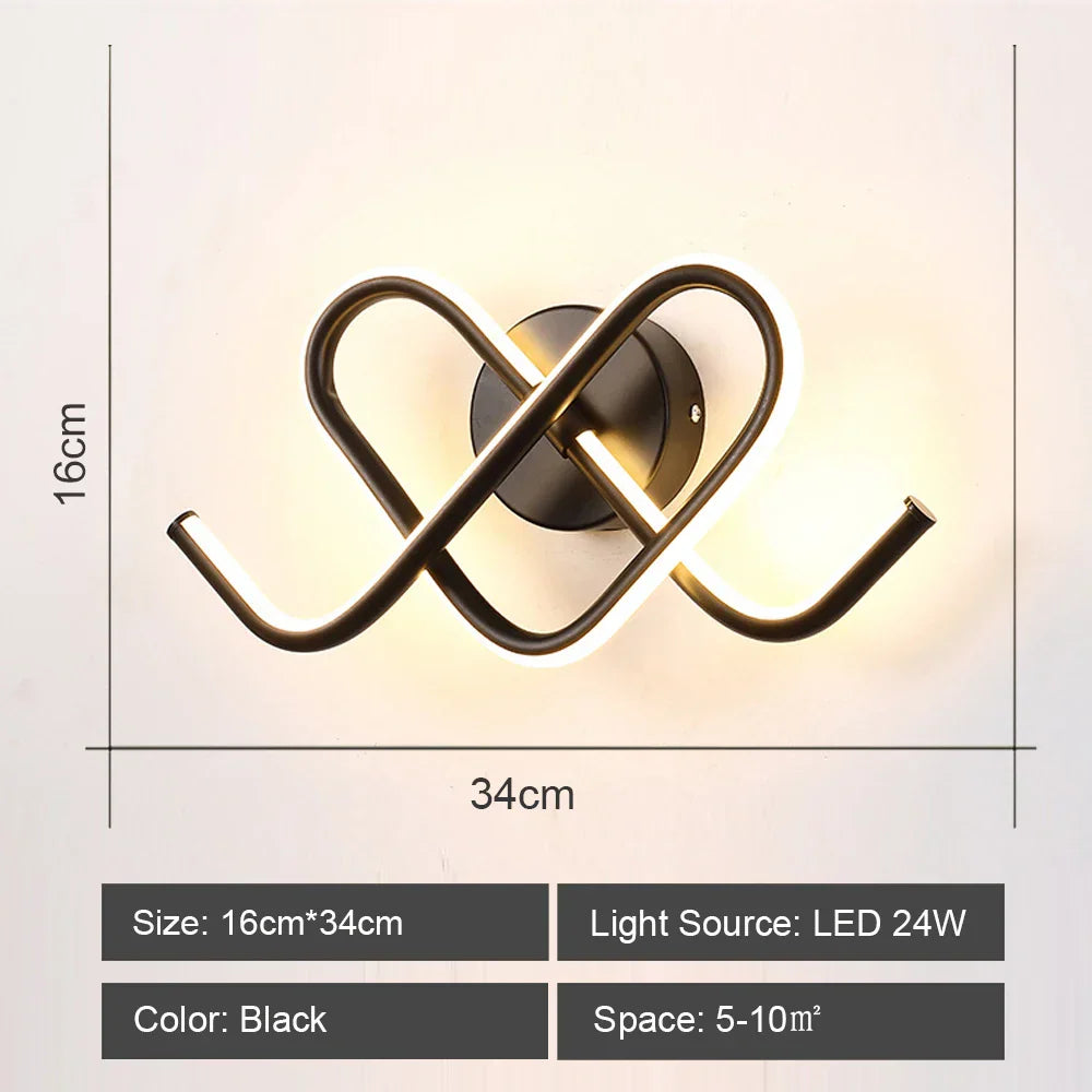 Decorbites™ LED-Acrylic-Wandlampenschirm für Schlafzimmer Wohnzimmer Heimdekoration
