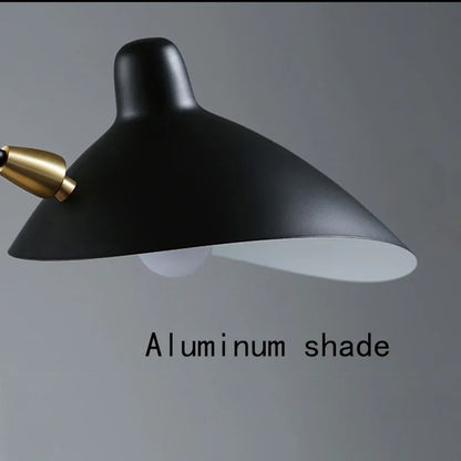 DecorBites™ Black Aluminum Nordic LED Floor Lamp for Living Room, Bedroom - Standing Tall E27 Light