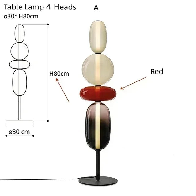 Decorbites™ Glasbodenleuchte LED Tischlampe – Italienisches Design Hohe Qualität