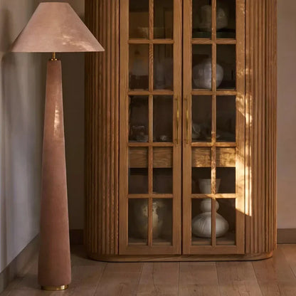 DecorBites™ Cotton Velvet Floor Lamp LED E27 Modern Light Fixtures for Living Room