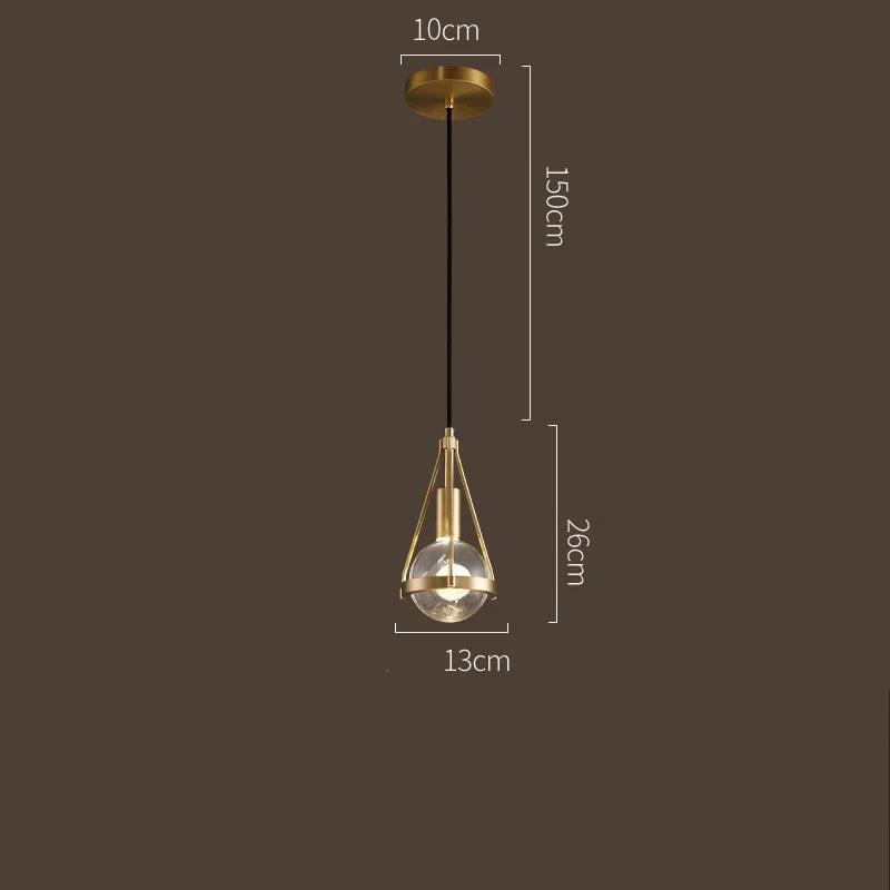 DecorBites™ Crystal Ball Pendant Lights - Nordic Modern Design for Home Lighting