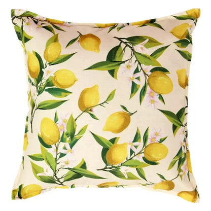 Decorbites™ Zitronen-Print Chenille Kissenbezug 45x45 cm - Wasserdicht Nordisches DekorCase