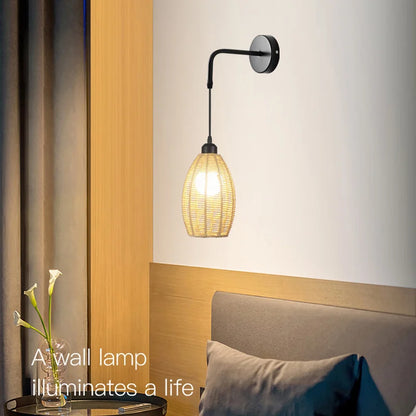 Decorbites™ Industriehanfseil-Wandlampe – Vintage-Stil für Zuhause, Hotel und Restaurant