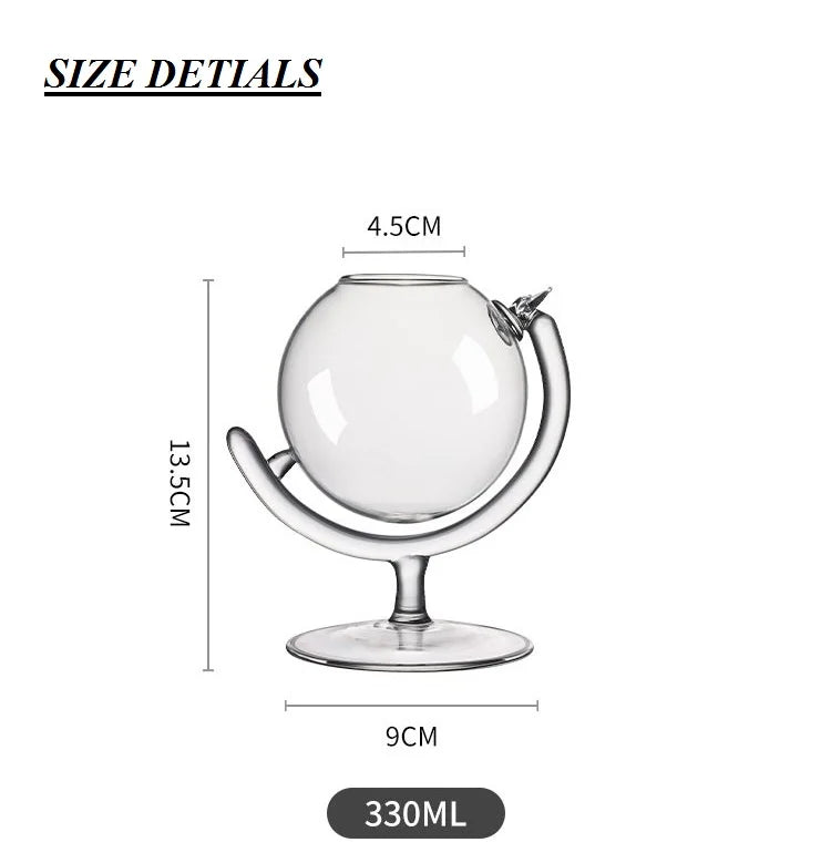Borosilicate Bubble Martini Glass