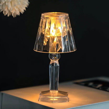 DecorBites™ Crystal Diamond LED Night Light Table Lamp for Bedroom Reading