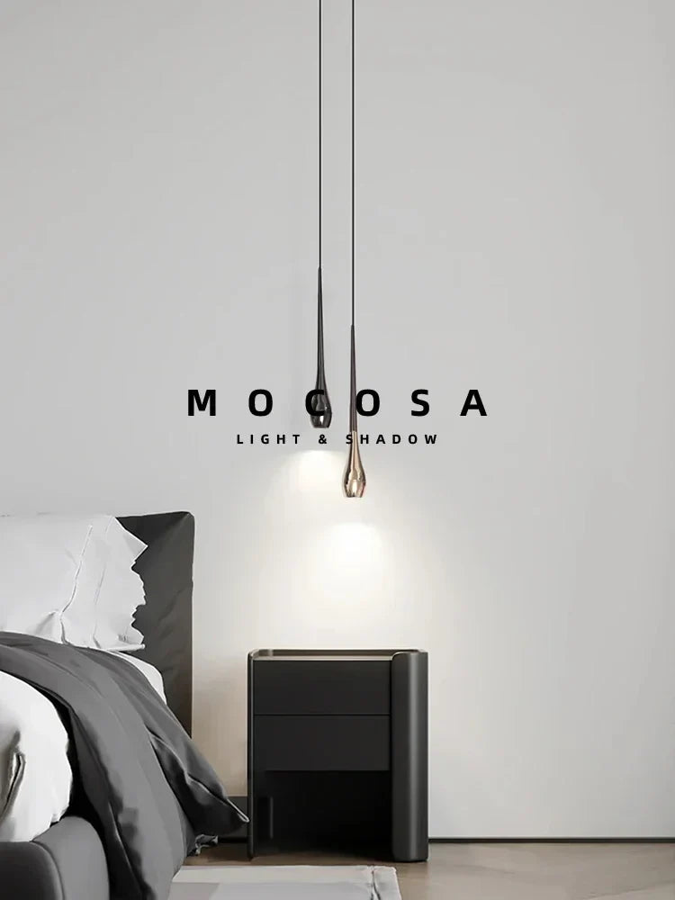 Droplet Aluminum Pendant Light With Remote Dimming