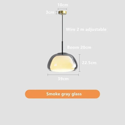 Decorbites™ Glas-Gelee-Hängelampe - Minimalistisches Luxusdesign für das Wohnzimmer im Haus