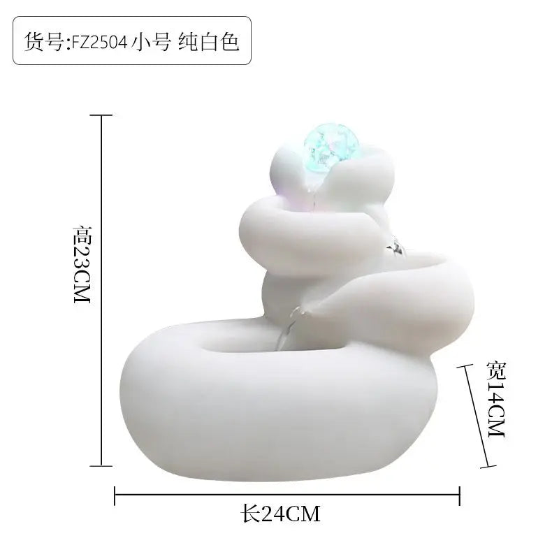 Decorbites™ Zirkulierender Wasserbrunnen zur Dekoration des Wohnzimmers und des Eingangsbereichs