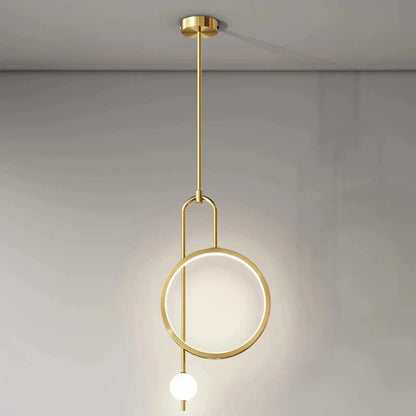 Decorbites™ Goldener Schwarzer Ring Glasball LED-Pendant-Leuchter