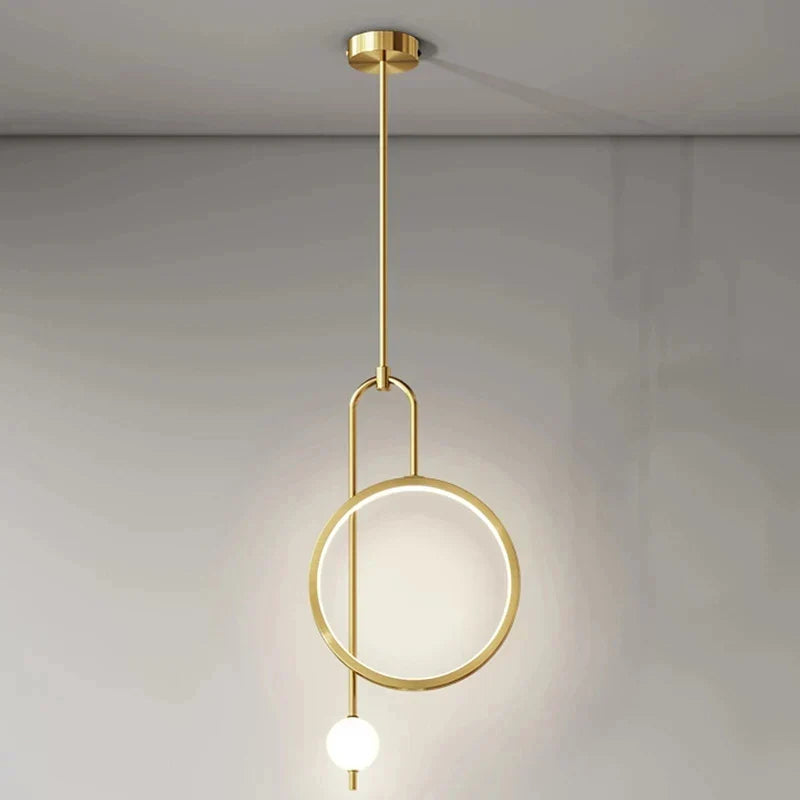 Gold Black Glass Chandelier With LED Illumination