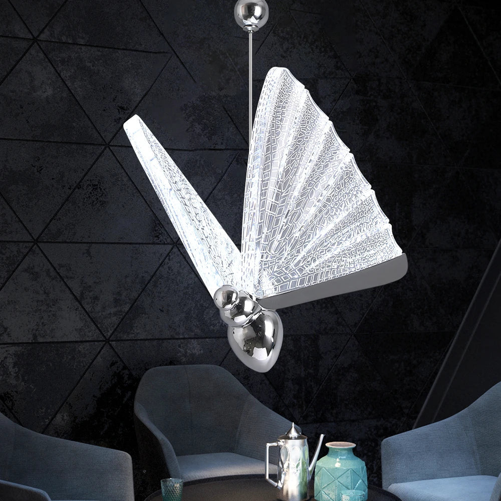 Decorbites™ LED-Schmetterlings-Hängeleuchte für Schlafzimmer und Wohnzimmer: Moderne Kronleuchter-Fixture-Lampen